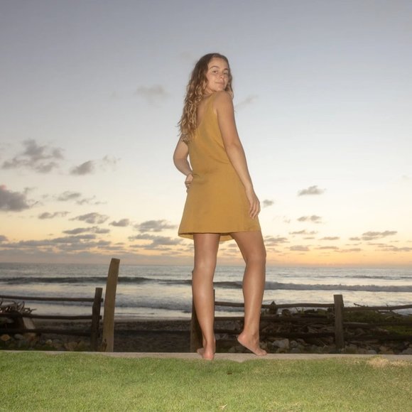 Mollusk Surf Shop Shell Dress in Sunshine - Picture 4 of 4